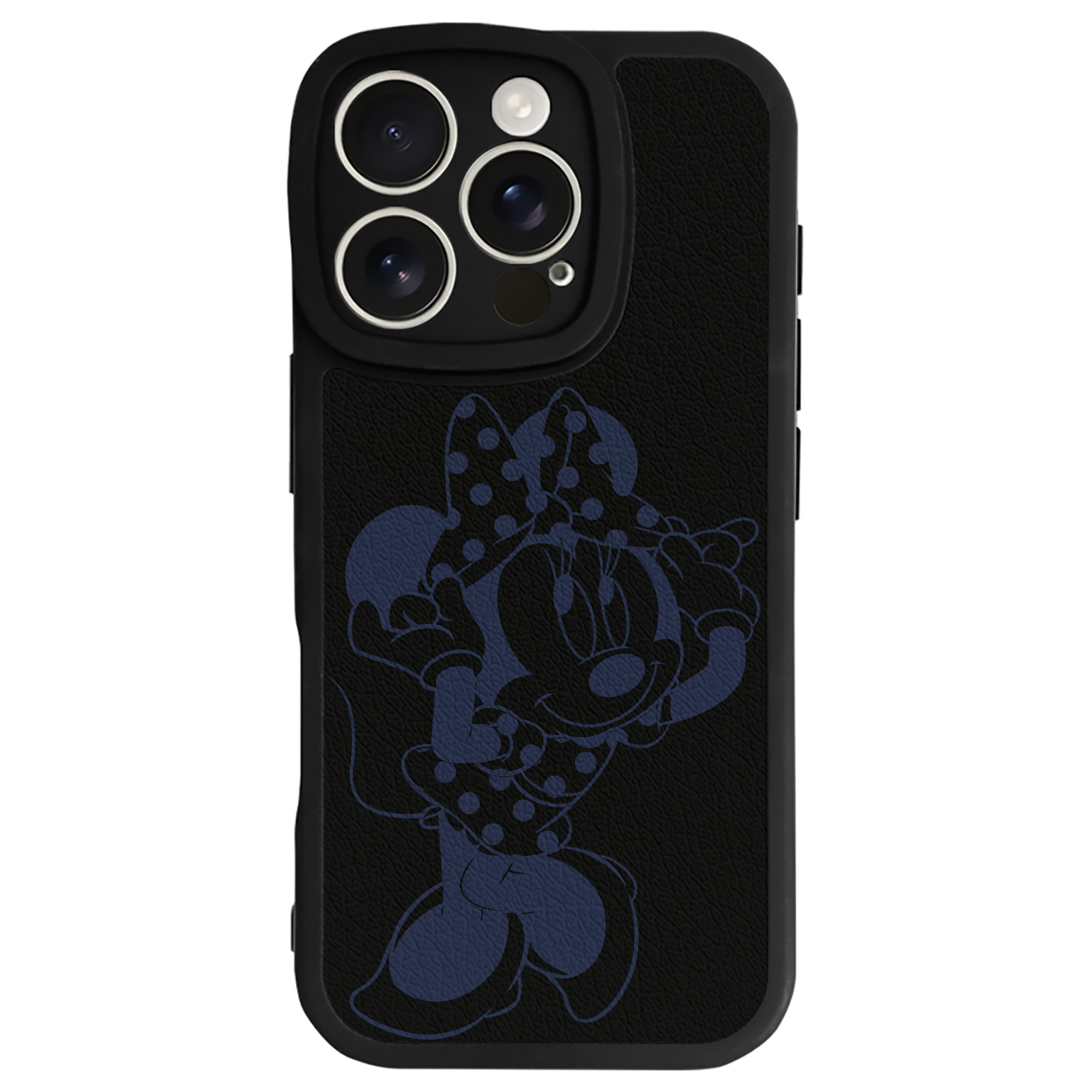 （画像用） ミッキーマウス Mickey Mouse 【iPhone 16シリーズ対応】シリコンスマホケース（レザー調） 材質：シリコン